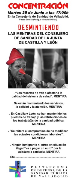 cartel concentración CONSEJERIA